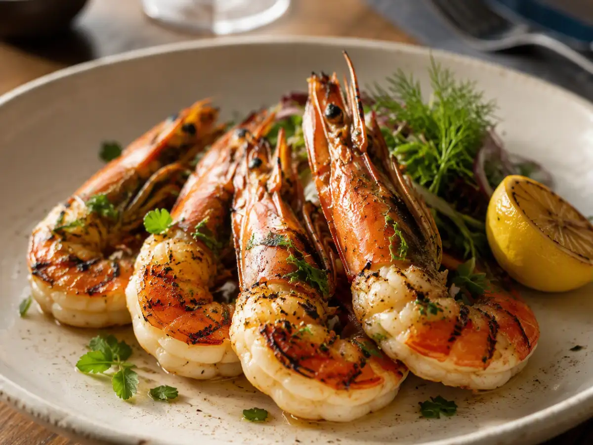 Grilled Tiger Prawns