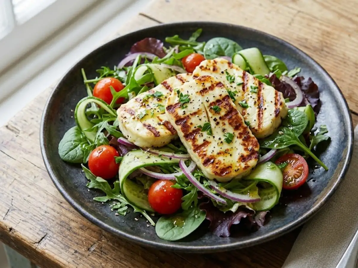 Grilled Halloumi Salad