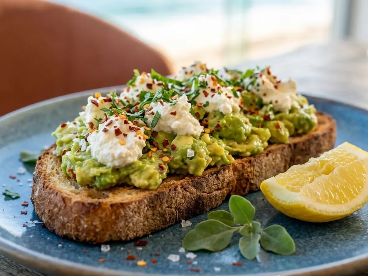 Smashed Avocado on Sourdough